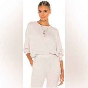 NWT LOVERS & FRIENDS Cream Sweatshirt size XS